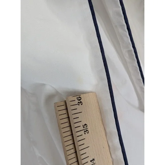 SINGLE STITCH🌿Ralph Lauren Robe Unisex M/L Belted Cotton Piping Bath LoungeLogo - Picture 12 of 13